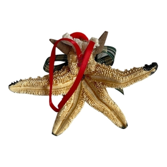Christmas Ornament Rudolph Starfish Shells Ornament Rudolph Reindeer Xmas Decor - Picture 4 of 4